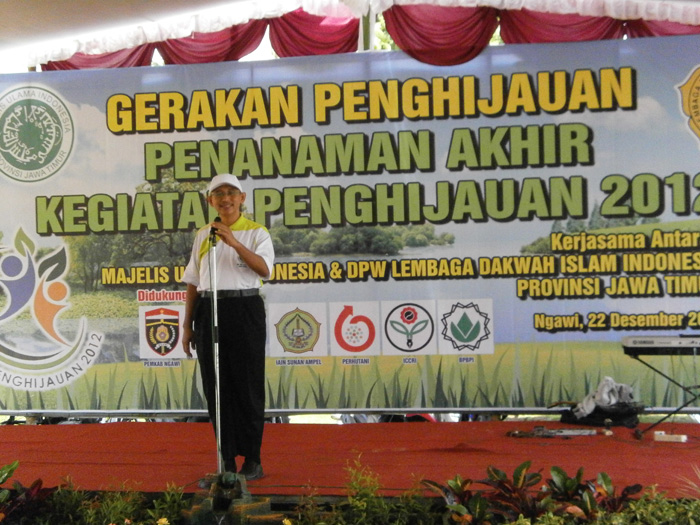 Ketua DPW LDII Provinsi Jawa Timur Ir. Chriswanto Santoso, MSi saat memberikan sambutan