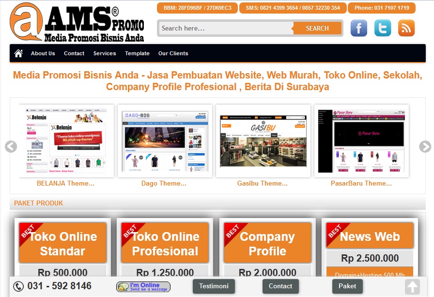 jasa pembuatan web toko online murah