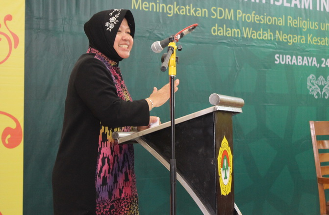 Sambutan Walikota Ir.Tri Rismaharini, MT di Musda VII DPD LDII kota Surabaya.