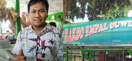Fauzi Wafdolloh entrepreneur muda Bakso Empal Suwir Surabaya.