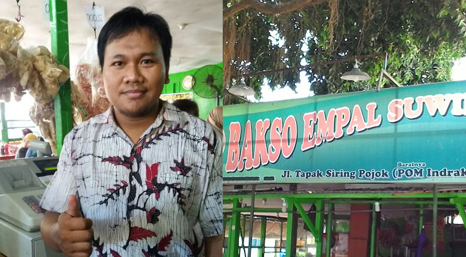 Fauzi Wafdolloh entrepreneur muda Bakso Empal Suwir Surabaya.