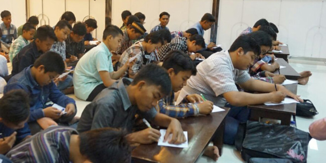 Pengajian akhir tahun PC LDII Kecamatan Gunung Anyar, Surabaya, Sabtu (31/12/2016).