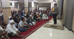 Kapolsek Kenjeran Safari Jumat Daring ke Masjid LDII