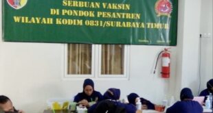 Percepat Herd Immunity, Kodam V Brawijaya Gelar Vaksinasi Massal Berbasis Pesantren